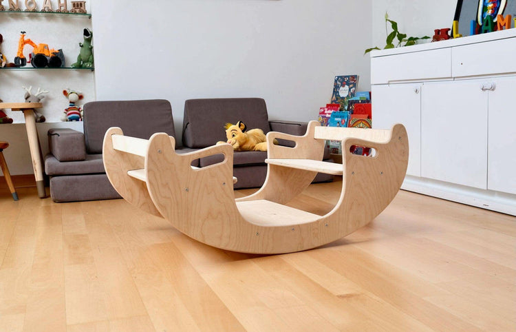 Juego de mesa y silla de madera Montessori 2 en 1