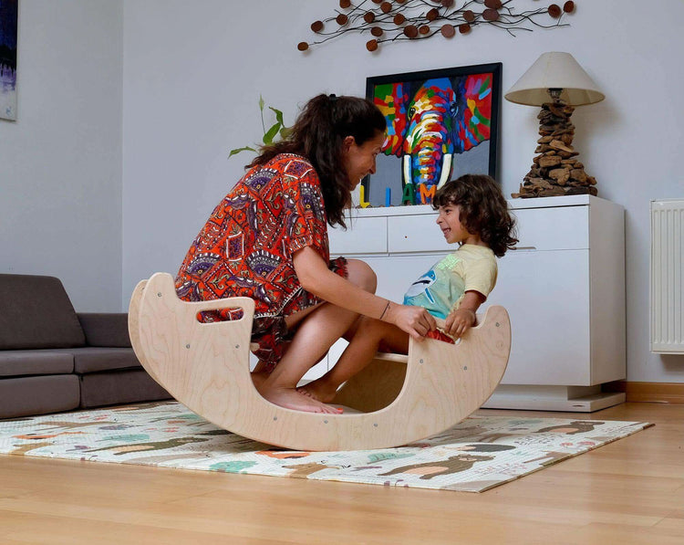 Juego de mesa y silla de madera Montessori 2 en 1