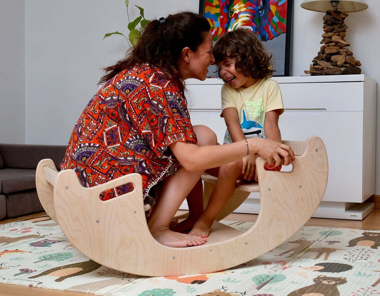 Juego de mesa y silla de madera Montessori 2 en 1