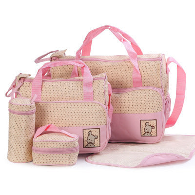 Conjuntos de bolsos para pañales de bebé para mamá, portabiberones, cochecito de bebé, bolsos para pañales de maternidad