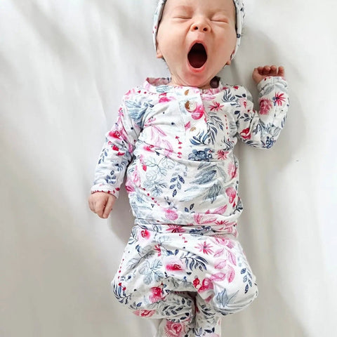 Newborn Baby Girl Coming Home Outfit – Baby Clothes Set NB–24 Months, Soft Modal Baby Outfit | Bloom