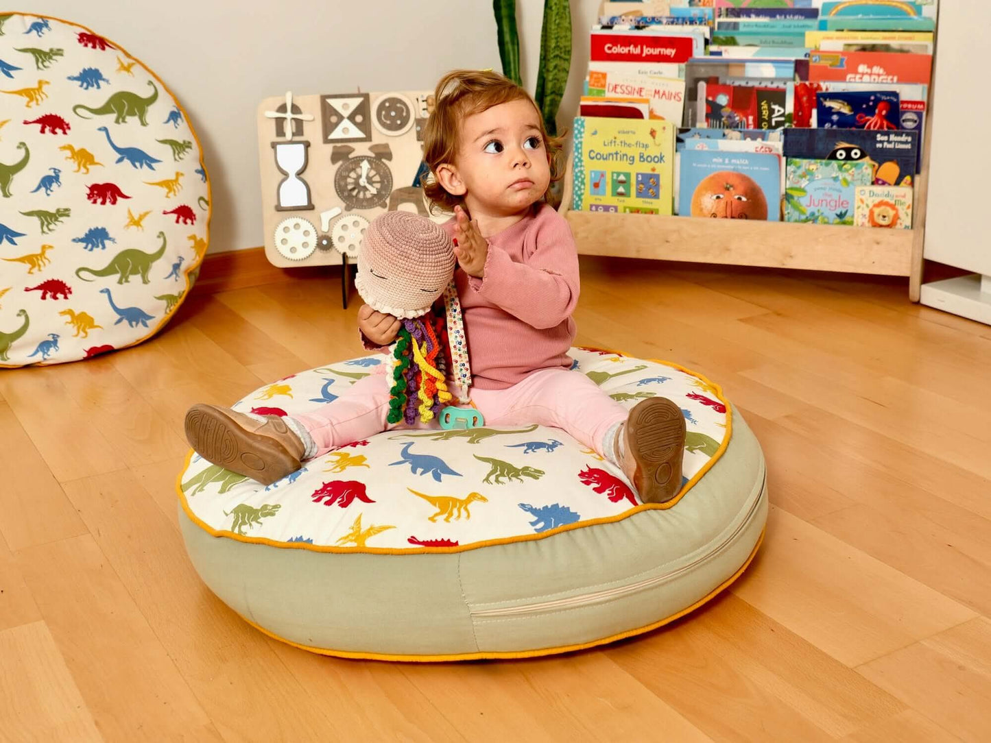 Cojín de suelo para niños Montessori, tapete de juego, cojín grande para niños pequeños