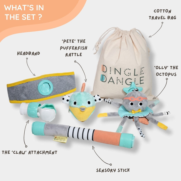 Set de regalo para bebé 3 en 1 Dingle Dangle