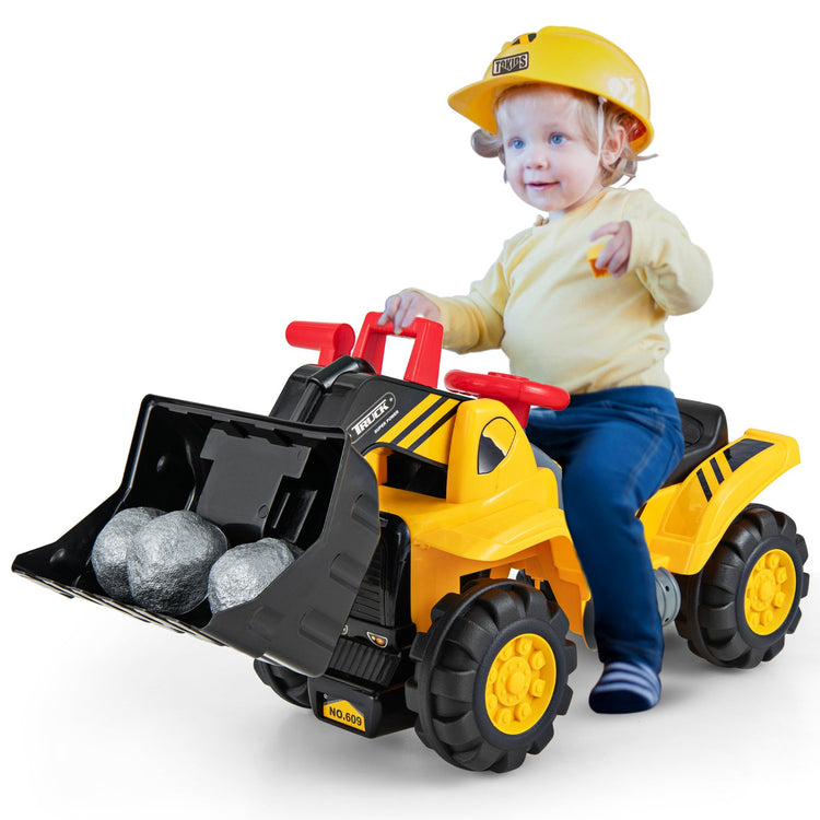 Camión excavadora de juguete para niños con pala ajustable, para mayores de 3 años.