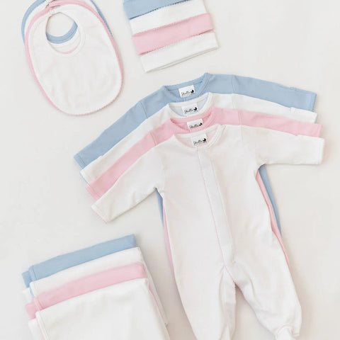 Conjunto para recién nacido de algodón Pima Premium de Stroller Society