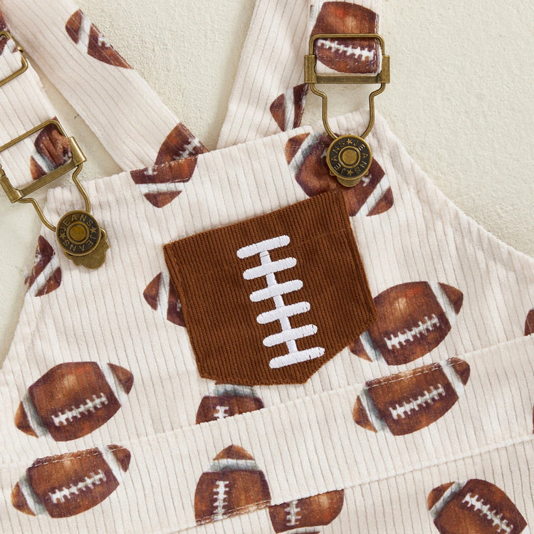 Conjunto de 2 piezas de ropa de otoño para bebés y niñas pequeñas, mono de manga larga y vestido con estampado de fútbol