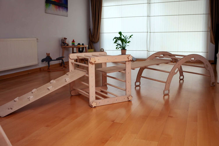 Juego de trepadores Montessori de 6 piezas | Juego de juegos para interior