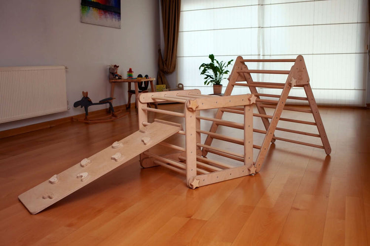 Juego de trepadores Montessori de 6 piezas | Juego de juegos para interior