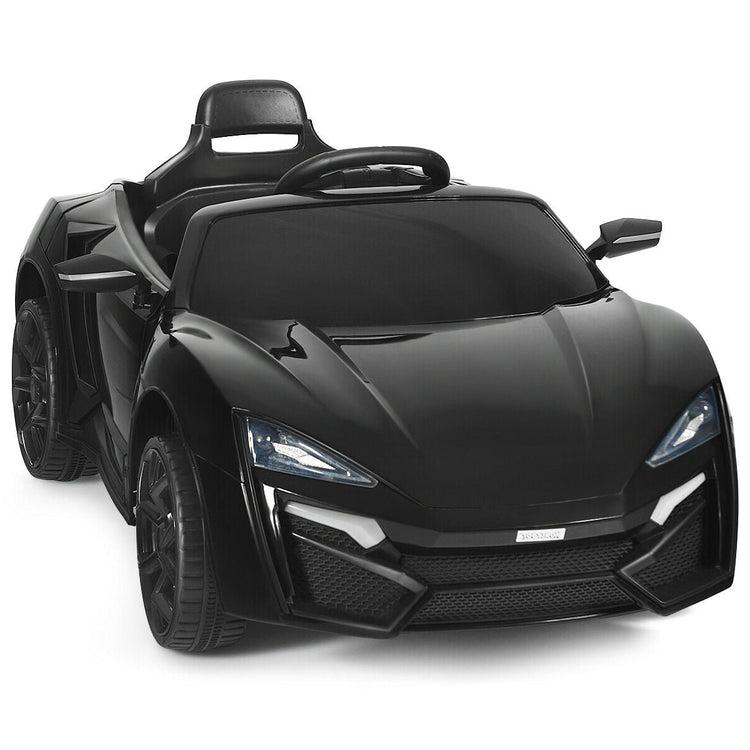 Vehículo eléctrico RC de 12 V y 2,4 G con luces - Negro