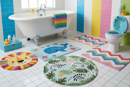 Alfombras y tapetes de baño para niños