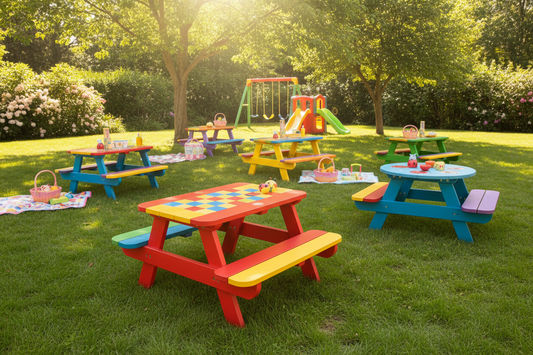 Mesas de picnic para niños