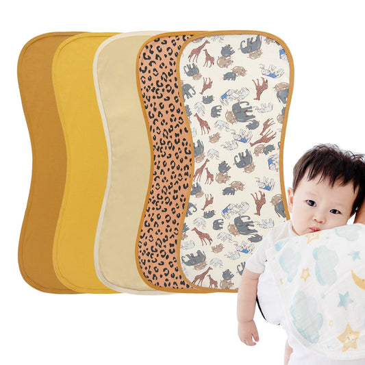 Baberos de algodón para eructar para recién nacidos y bebés