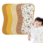 Baberos de algodón para eructar para recién nacidos y bebés