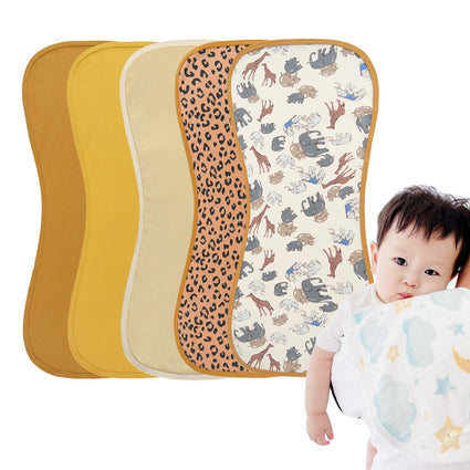 Baberos de algodón para eructar para recién nacidos y bebés