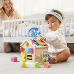 Cubo de actividades Tiny Land® Cottage - Arcoíris