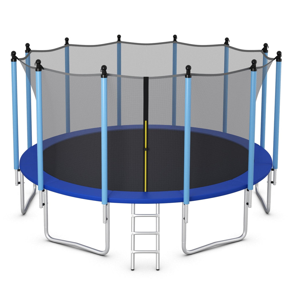 Cama elástica exterior con red de seguridad - 4,8 metros (16 pies)