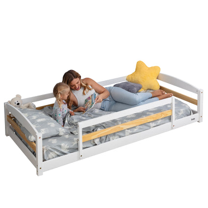 Cama individual a ras de suelo