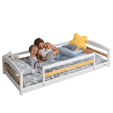 Cama individual a ras de suelo