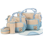 Conjuntos de bolsos para pañales de bebé para mamá, portabiberones, cochecito de bebé, bolsos para pañales de maternidad