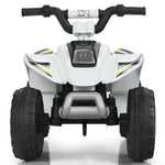 Vehículo eléctrico infantil de 6 V con 4 ruedas, juguete montable - Blanco