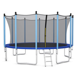 Cama elástica exterior con red de seguridad - 4,8 metros (16 pies)