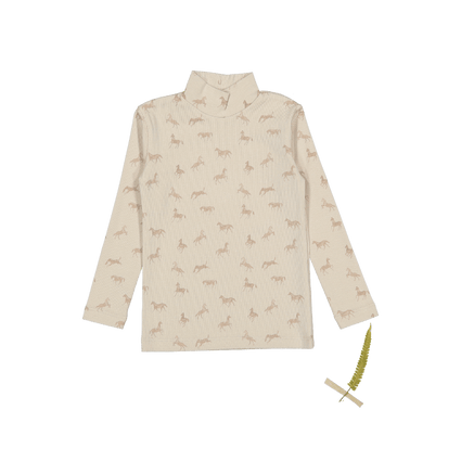 El jersey de cuello alto estampado - Caballo