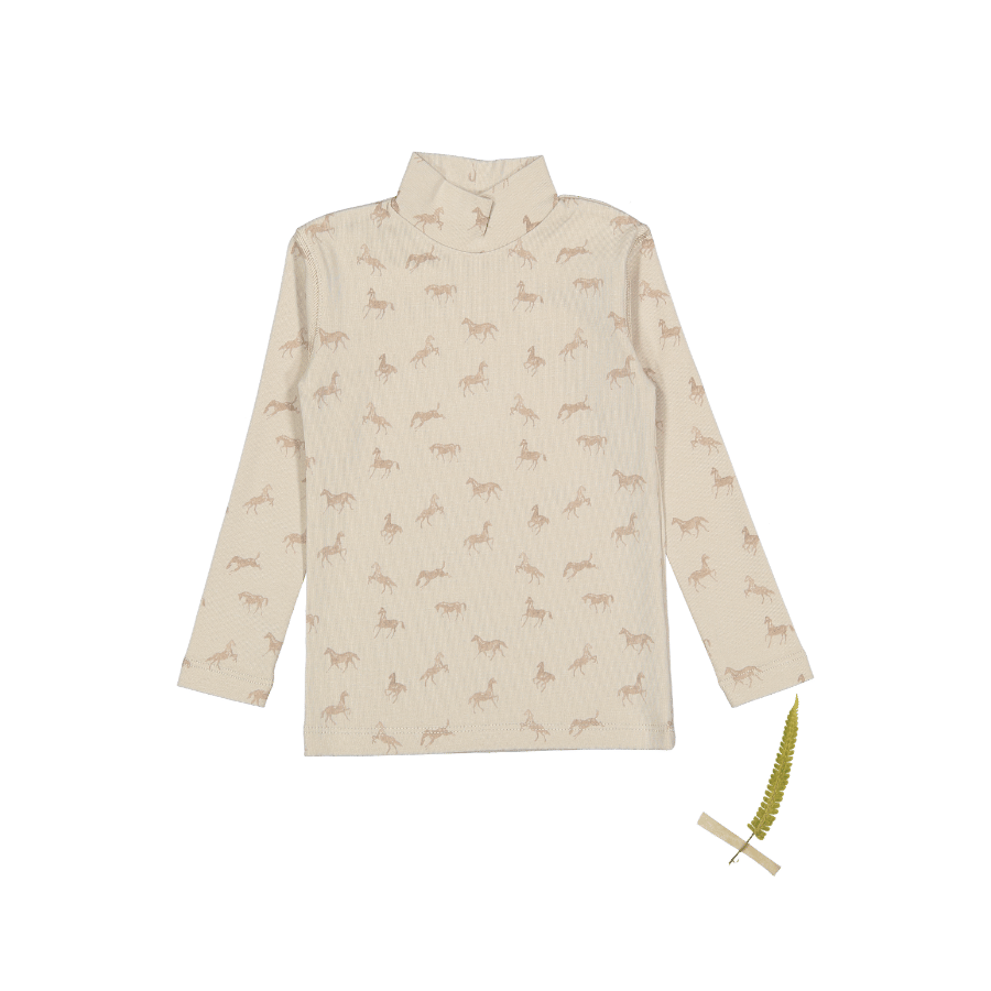 El jersey de cuello alto estampado - Caballo