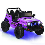 Jeep eléctrico infantil de 12 V con control remoto de 2,4 G - Morado