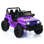 Jeep eléctrico infantil de 12 V con control remoto de 2,4 G - Morado