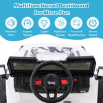 Jeep eléctrico infantil de 12 V con control remoto de 2,4 G - Blanco