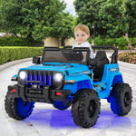 Jeep eléctrico infantil de 12 V con control remoto de 2,4 G - Azul