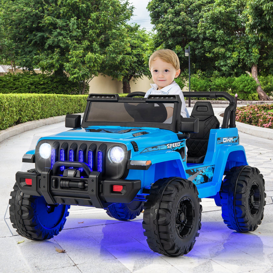 Jeep eléctrico infantil de 12 V con control remoto de 2,4 G - Azul