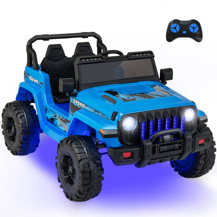 Jeep eléctrico infantil de 12 V con control remoto de 2,4 G - Azul