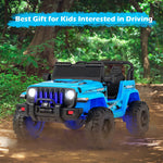 Jeep eléctrico infantil de 12 V con control remoto de 2,4 G - Azul