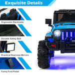 Jeep eléctrico infantil de 12 V con control remoto de 2,4 G - Azul