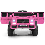 Coche eléctrico infantil Mercedes-Benz de 12 V con licencia oficial - Rosa