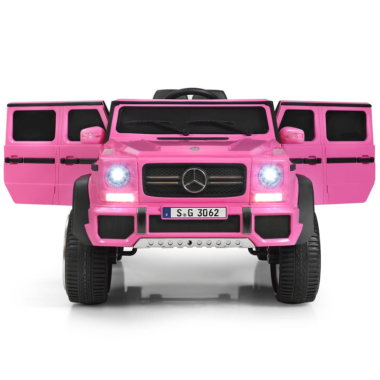 Coche eléctrico infantil Mercedes-Benz de 12 V con licencia oficial - Rosa