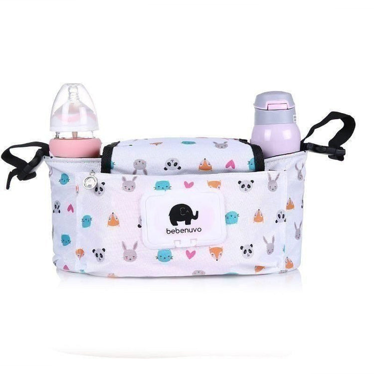 Bolsa para pañales de bebé, organizador para cochecito, gran capacidad, ideal para viajes, maternidad, lactancia, cambio de pañales y almacenamiento colgante.