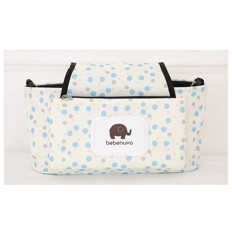 Bolsa para pañales de bebé, organizador para cochecito, gran capacidad, ideal para viajes, maternidad, lactancia, cambio de pañales y almacenamiento colgante.
