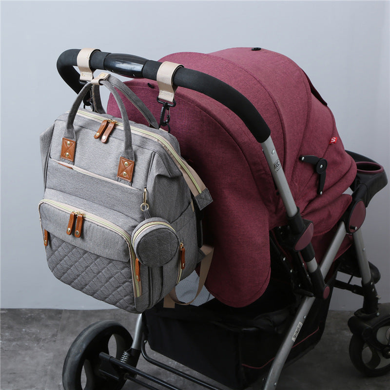 Mochila para mamá nueva, se puede colgar en el cochecito de bebé, bolsa para bebé, cuna plegable, bolsa para mamá