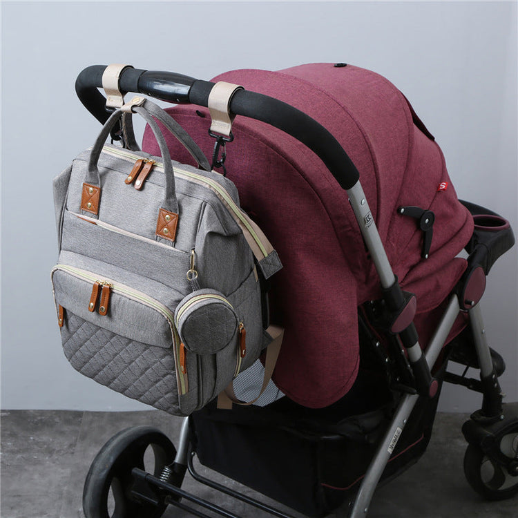 Mochila para mamá nueva, se puede colgar en el cochecito de bebé, bolsa para bebé, cuna plegable, bolsa para mamá