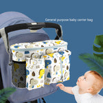 Organizador para cochecito de bebé, bolsa de almacenamiento para recién nacidos, ajustable, multifunción, para viajes, con portabotellas.