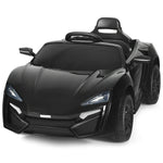Vehículo eléctrico RC de 12 V y 2,4 G con luces - Negro
