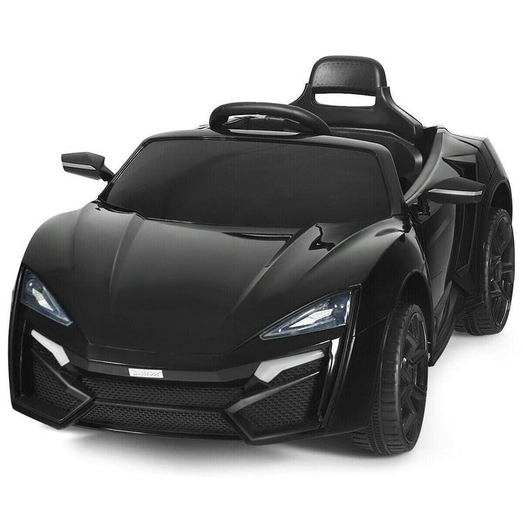 Vehículo eléctrico RC de 12 V y 2,4 G con luces - Negro