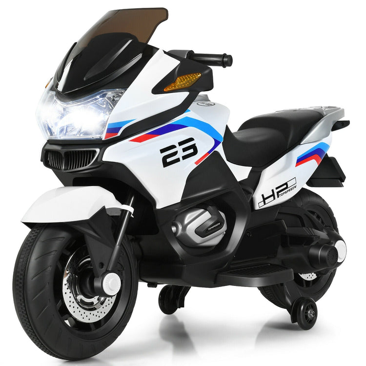 Moto eléctrica infantil de 12 V - Blanca