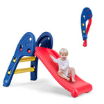 Tobogán infantil plegable de plástico de 2 peldaños