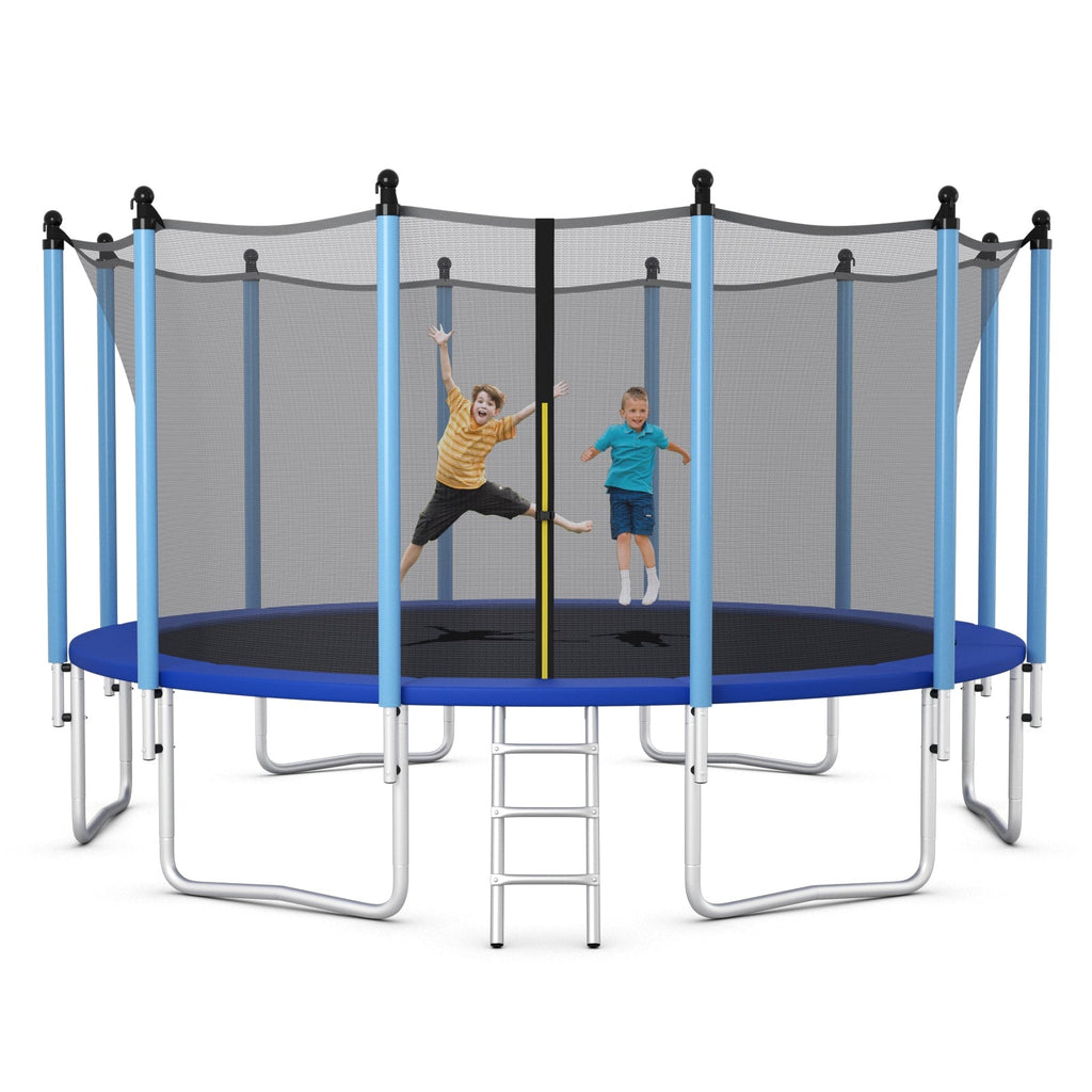 Cama elástica exterior con red de seguridad - 4,8 metros (16 pies)