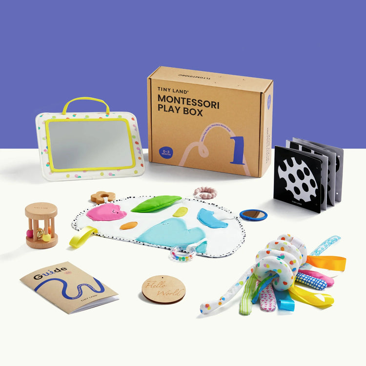 Juguetes Montessori Tiny Land® para recién nacidos (0-3 meses)