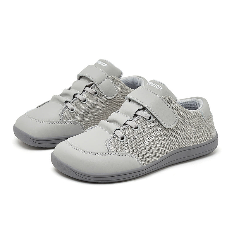 Zapatos casuales sin cordones para niños con suelas suaves antideslizantes.