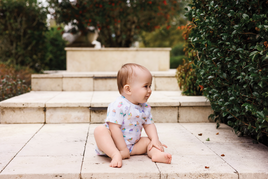 Mono de bebé de algodón orgánico Snoball